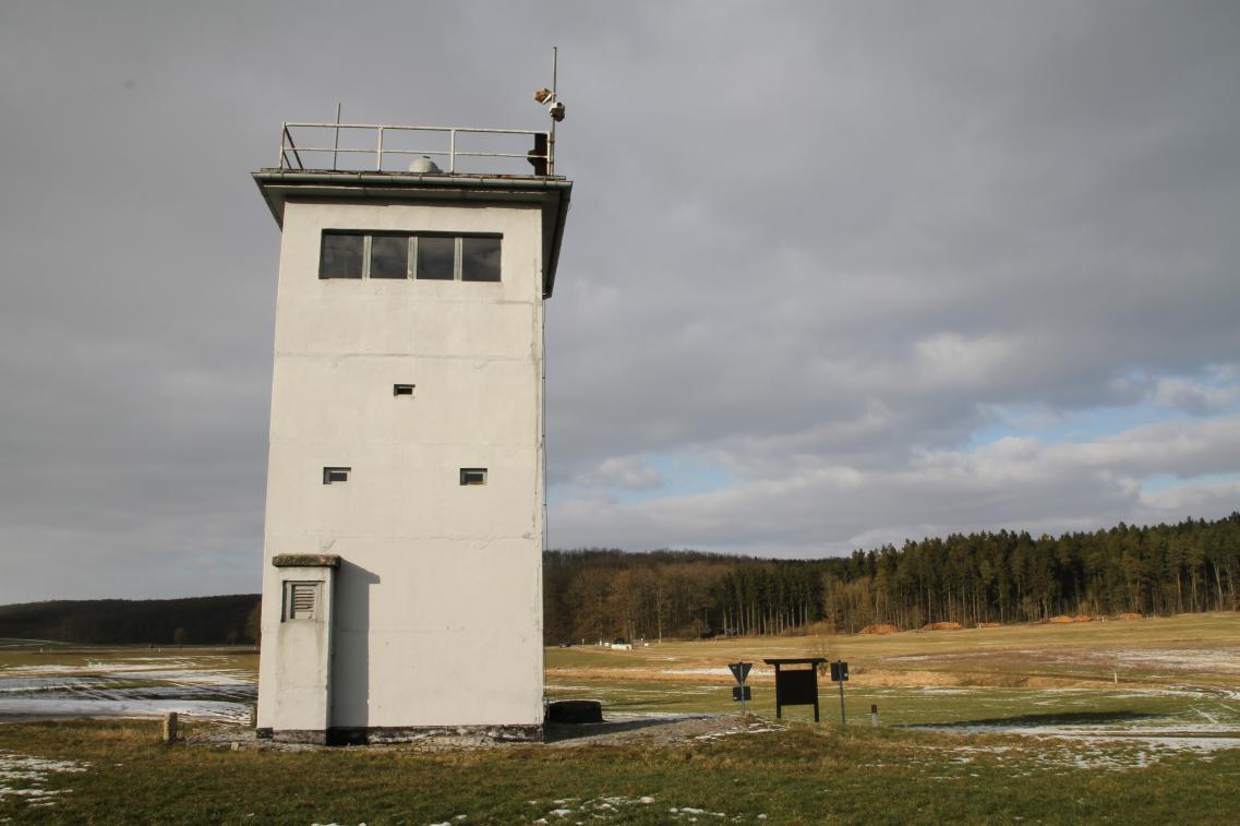 Ein Grenzposten an der einstigen innerdeutschen Grenze