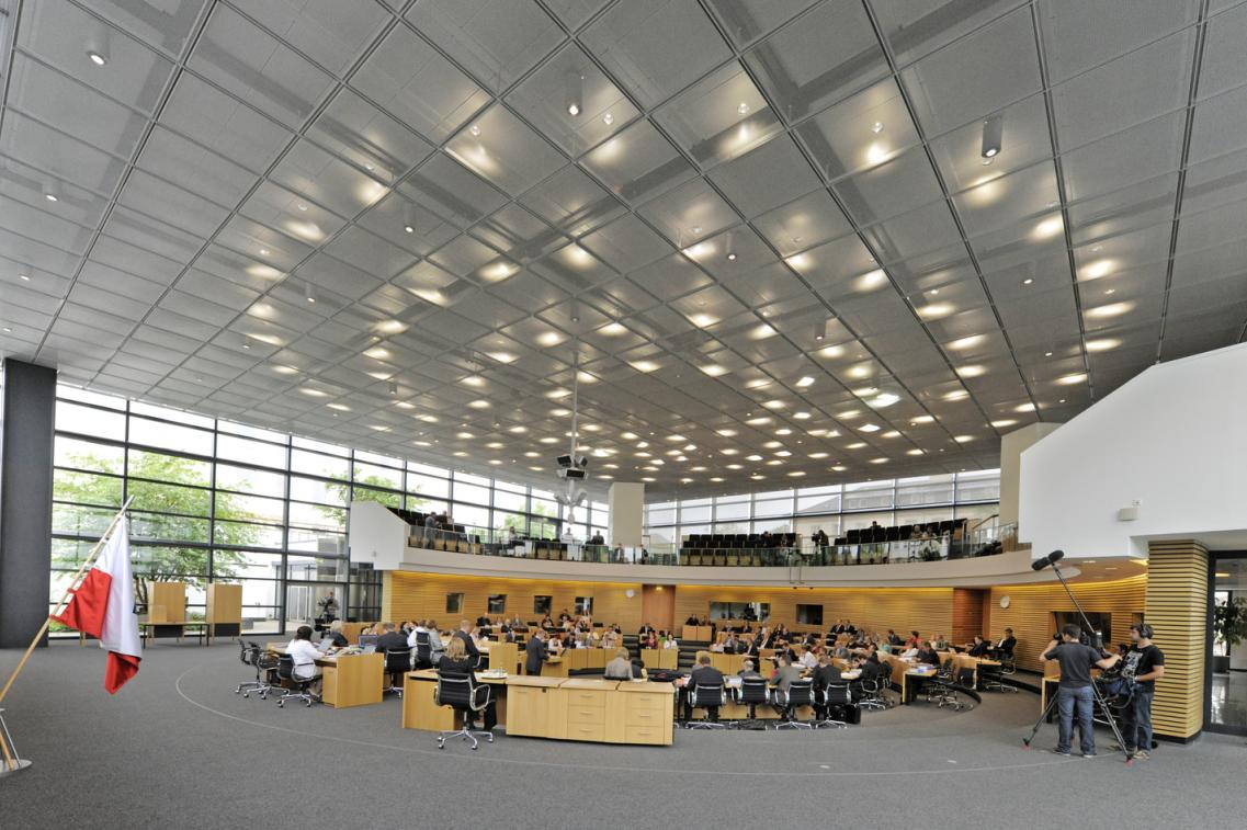 Plenarsaal im Thüringer Landtag 