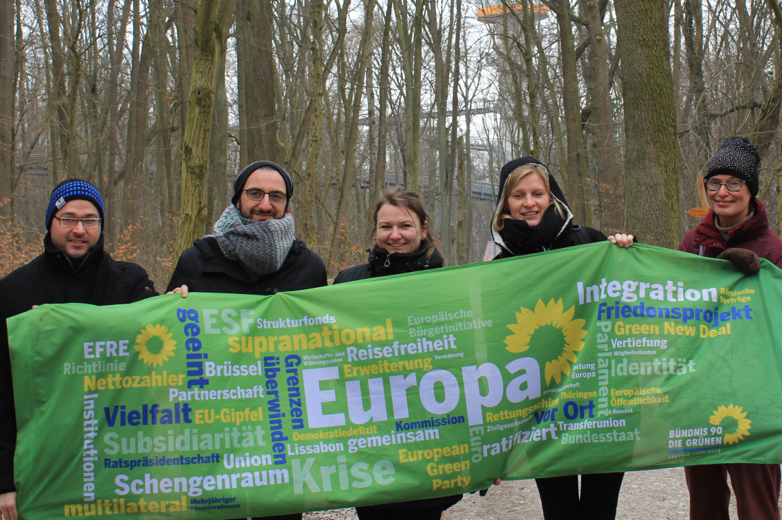 Madeleine Henfling auf Europatour beim Baumkronenpfad