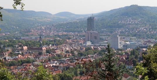 Jena Panoramablick Stadt